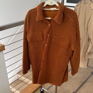 Moon River Warm Rust Fleece Jacket